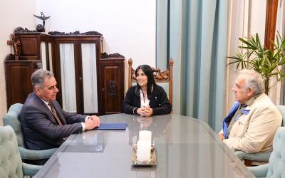 El intendente fue recibido por la vicegobernadora de la provincia